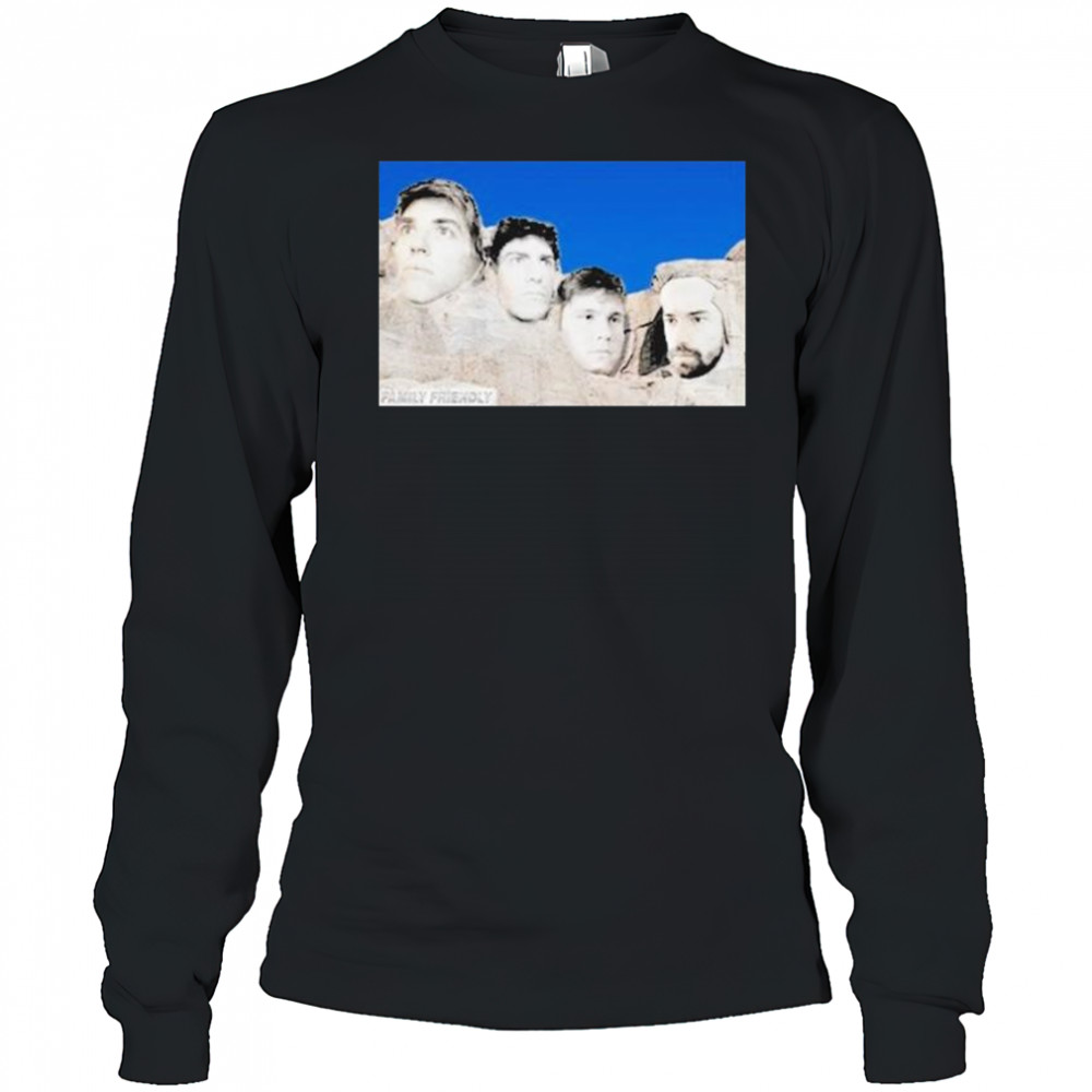 Family Friendly Mt. Rushmore T-shirt Long Sleeved