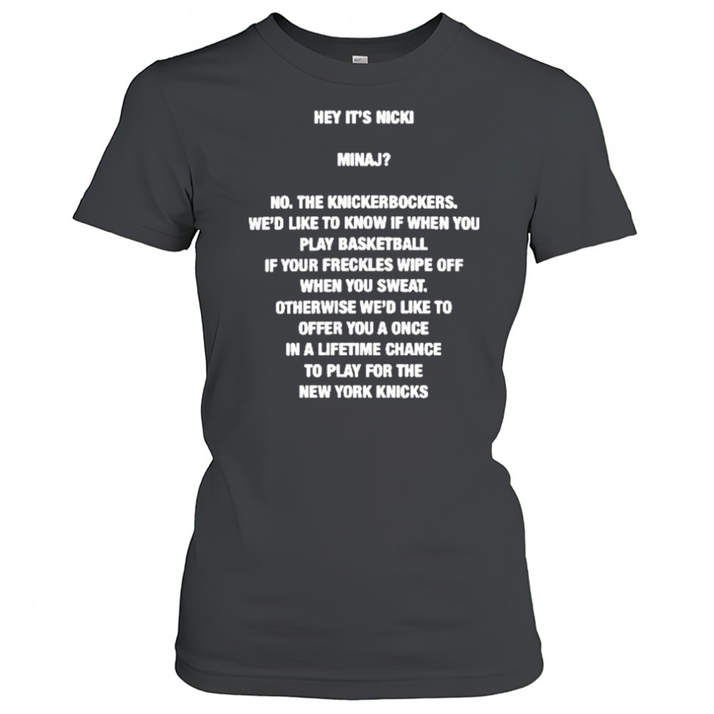 Hey Its Nicki T-Shirt Women's T-shirt