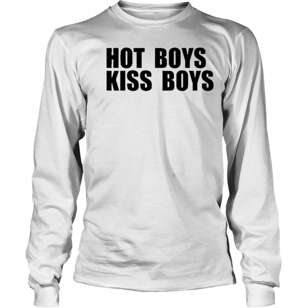 Hot Boys Kiss Boys T-shirt Long Sleeved
