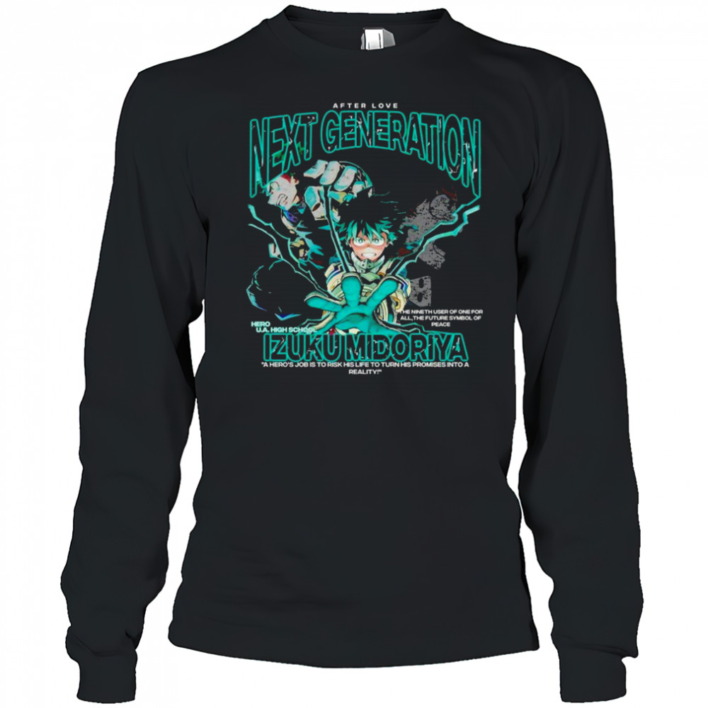 Izuku Midoriya Next Generation T-shirt Long Sleeved