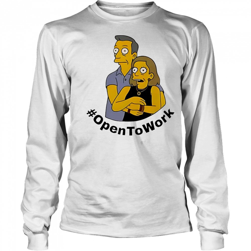 Kiss Cam Viral X The Simpsons OpentoWork shirt Long Sleeved