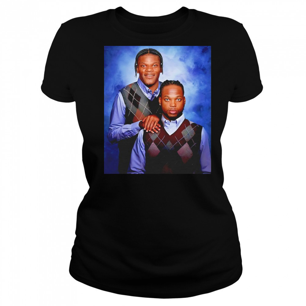 Lamar Jackson and Derrick Henry Baltimore Ravens NFL Step Brothers shirt Women's T-shirt