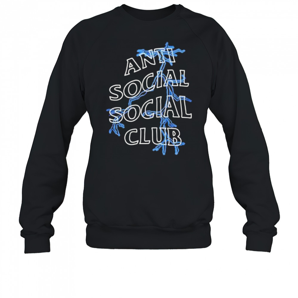 Lightning Anti Social Social Club shirt Sweatshirt