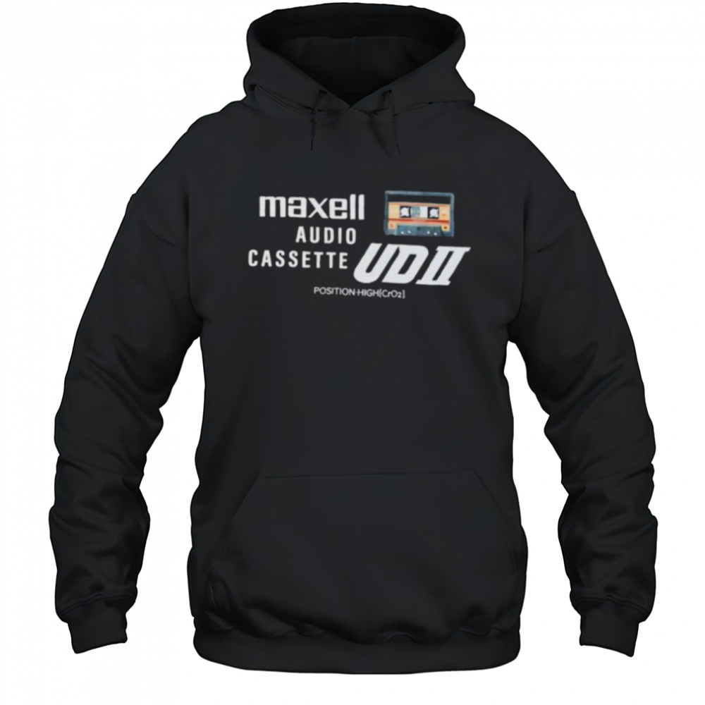 Maxell audio cassette UD II position high shirt Hoodie