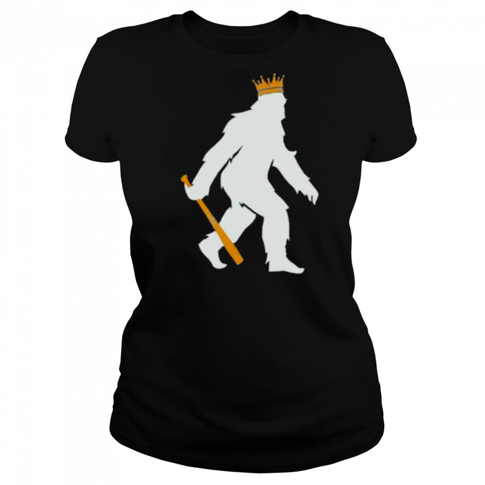Pasquatch bigfoot crowned Kansas City Royals Baseball MLB shirt Women's T-shirt