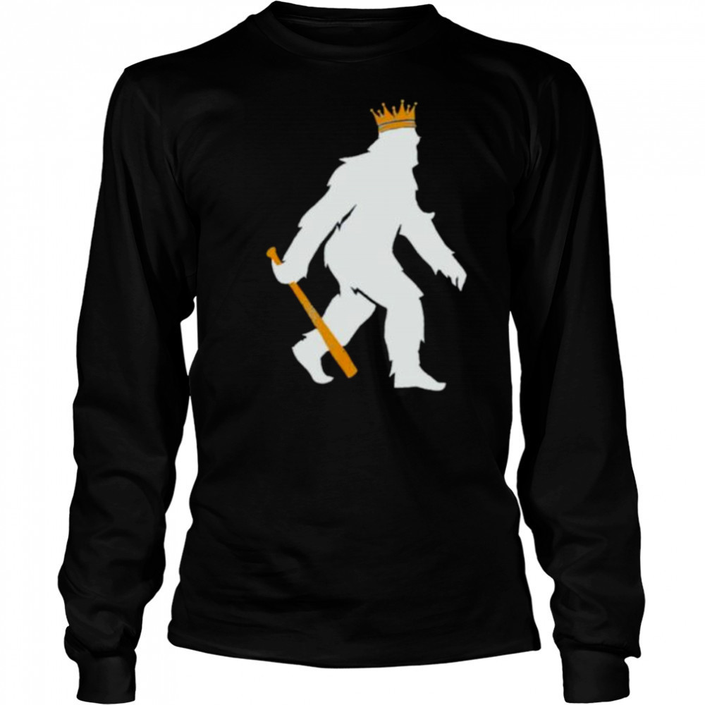 Pasquatch bigfoot crowned Kansas City Royals Baseball MLB shirt Long Sleeved