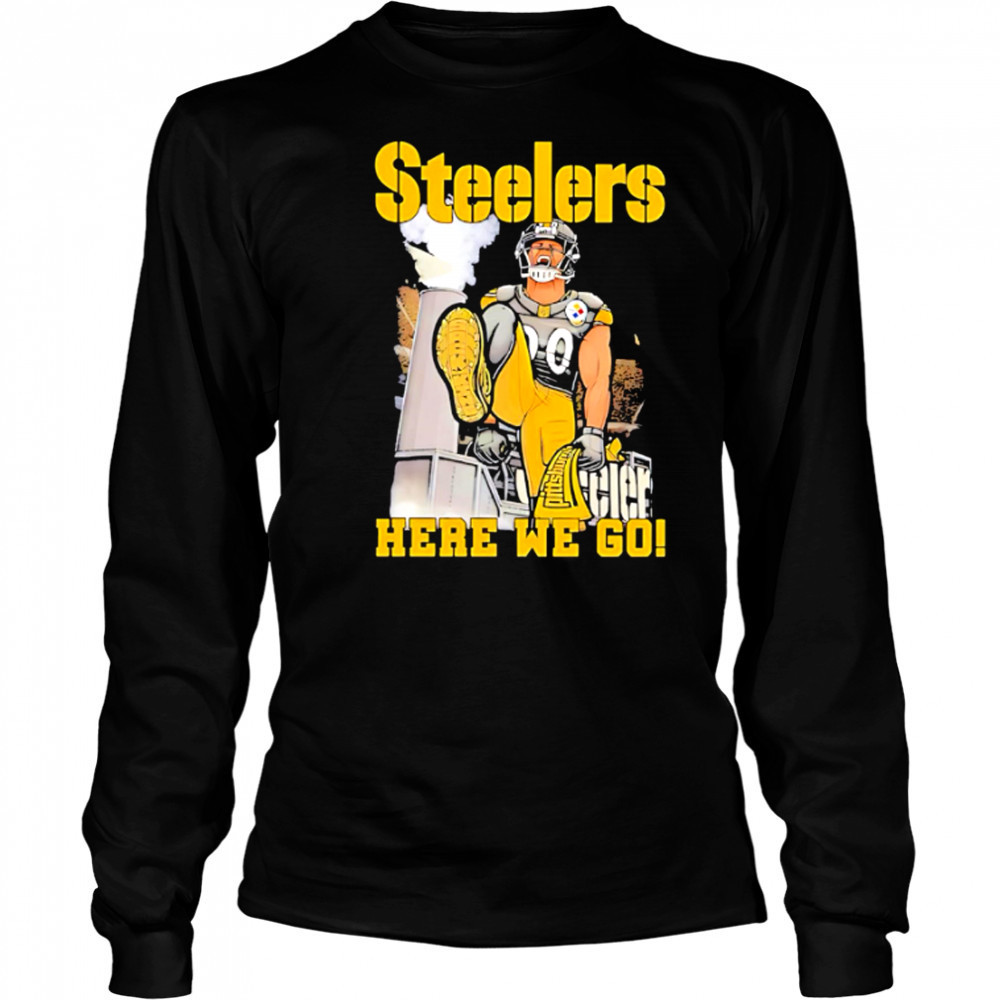 Pittsburgh Steelers T.J. Watt Here We Go shirt Long Sleeved