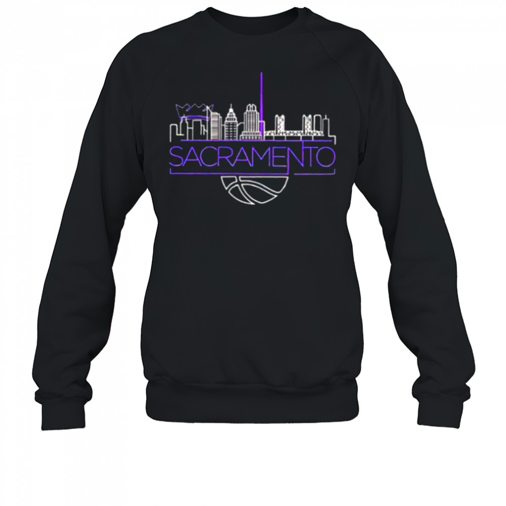 Sacramento Kings basketball NBA light the beam City skyline shirt Sweatshirt