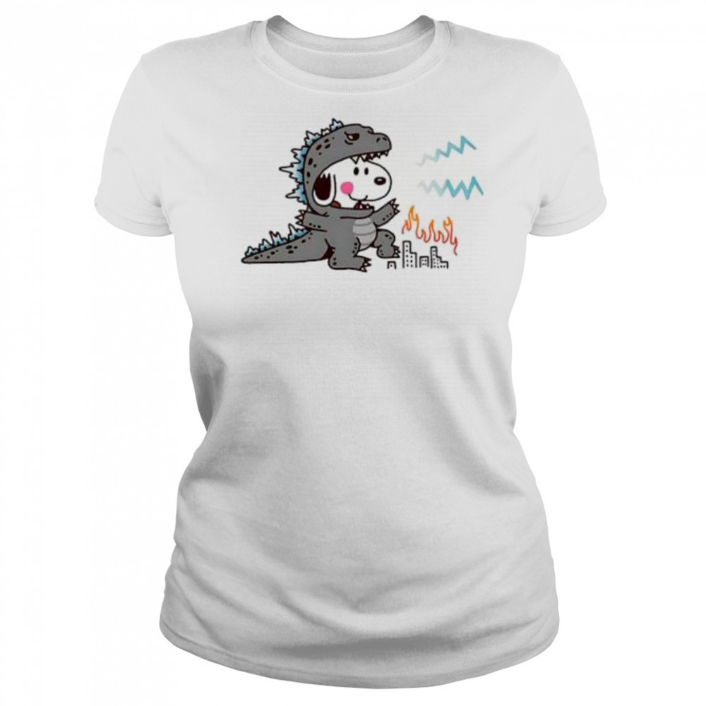 Snoopy disguise Godzilla shirt Women's T-shirt