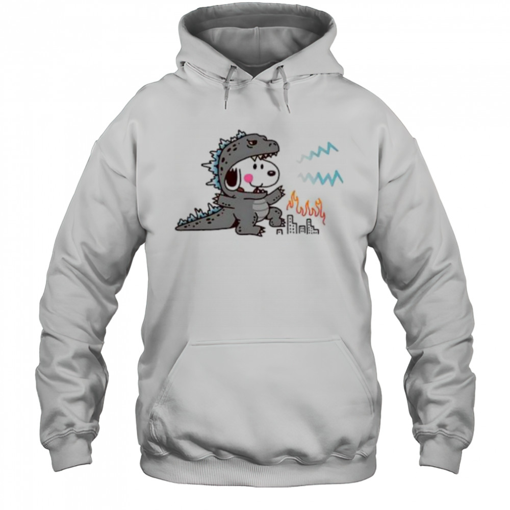 Snoopy disguise Godzilla shirt Hoodie