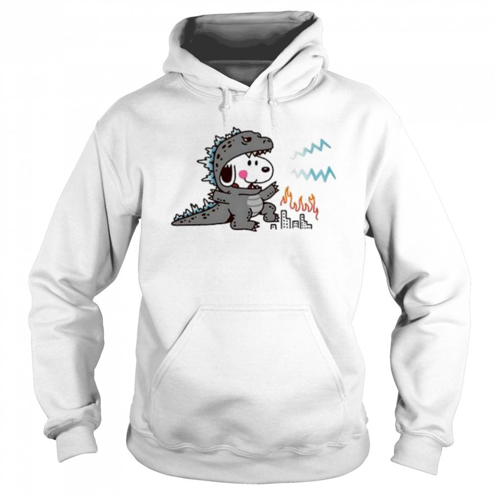Snoopy disguise Godzilla shirt Sweatshirt