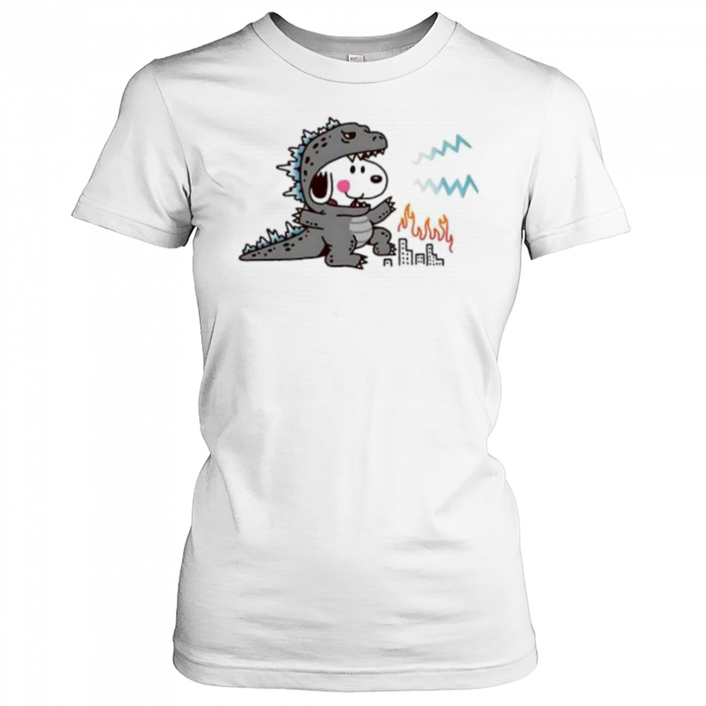 Snoopy disguise Godzilla shirt Women's T-shirt
