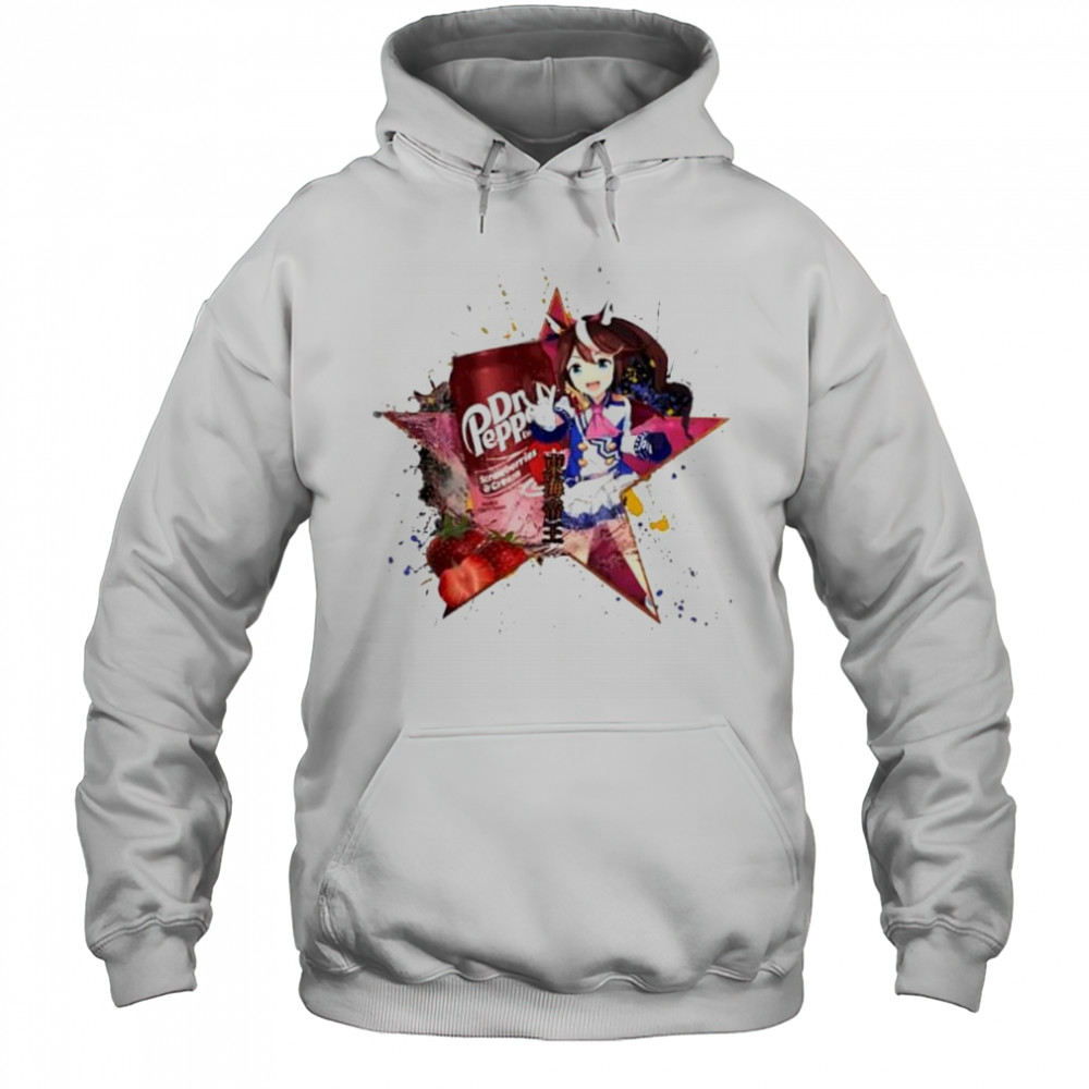 TokaI teio umamusume dr pepper strawberries cream drink anime shirt Hoodie