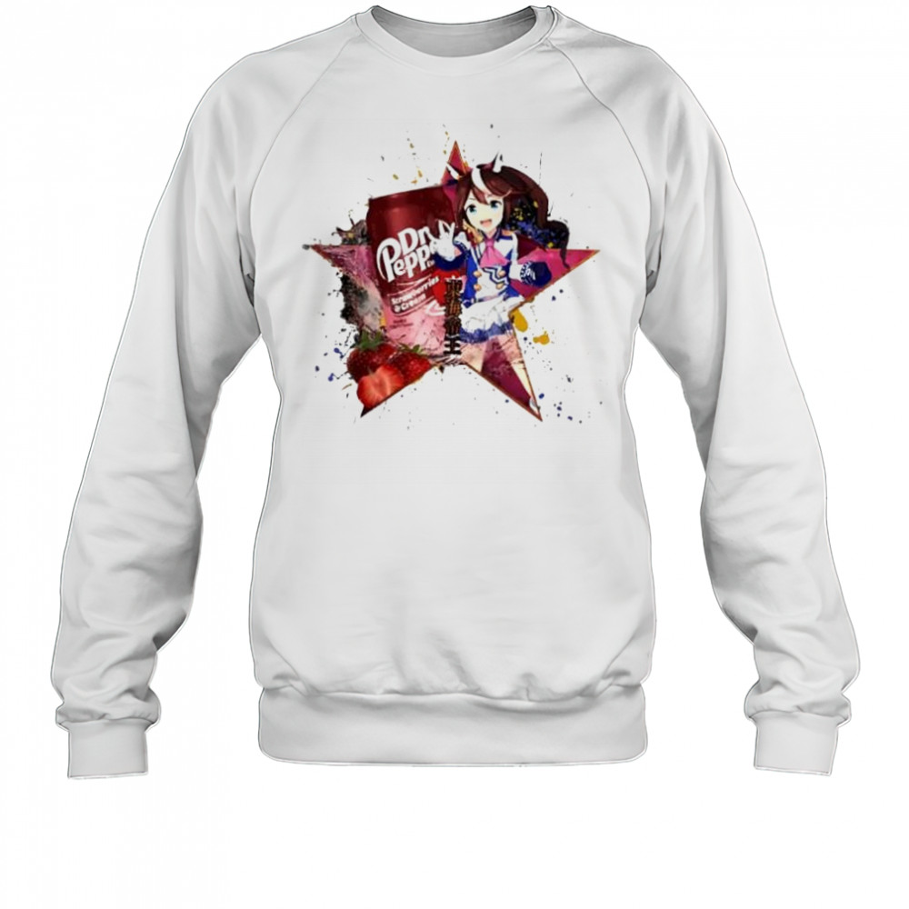 TokaI teio umamusume dr pepper strawberries cream drink anime shirt Sweatshirt