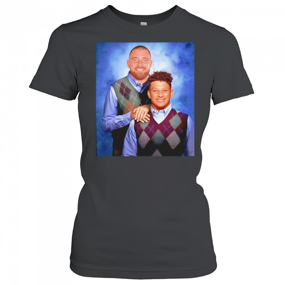 Travis Kelce and Patrick Mahomes Kansas City Chiefs NFL Step Brothers shirt Women's T-shirt