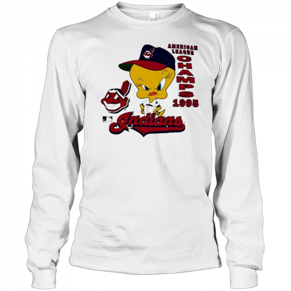 Tweety Bird Cleveland Guardians American League Champs 1995 shirt Long Sleeved