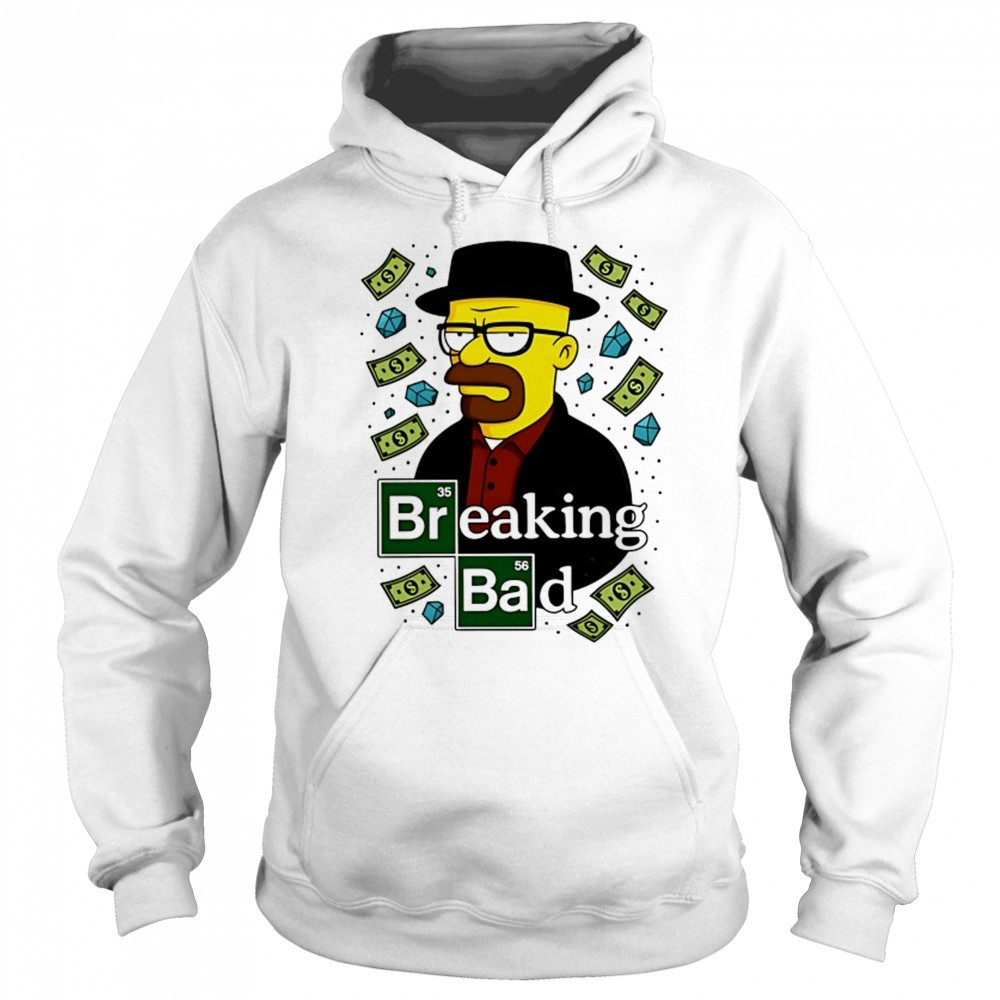 Walter White Simpson Breaking Bad cartoon shirt Sweatshirt