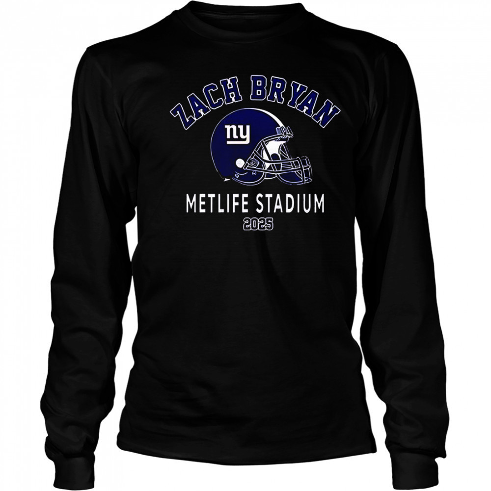 Zach Bryan New York Giants Kings Of Leon T-Shirt Long Sleeved