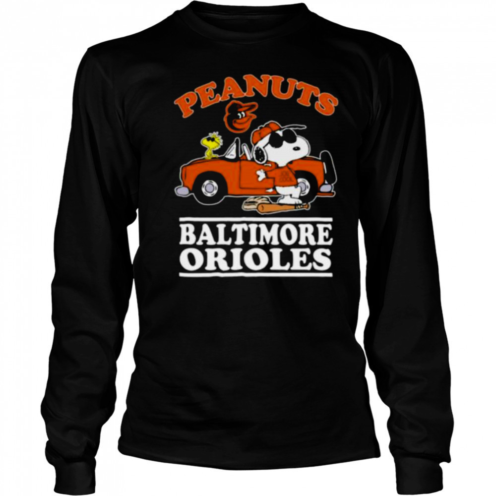 Baltimore Orioles Peanuts Snoopy Shirt Long Sleeved