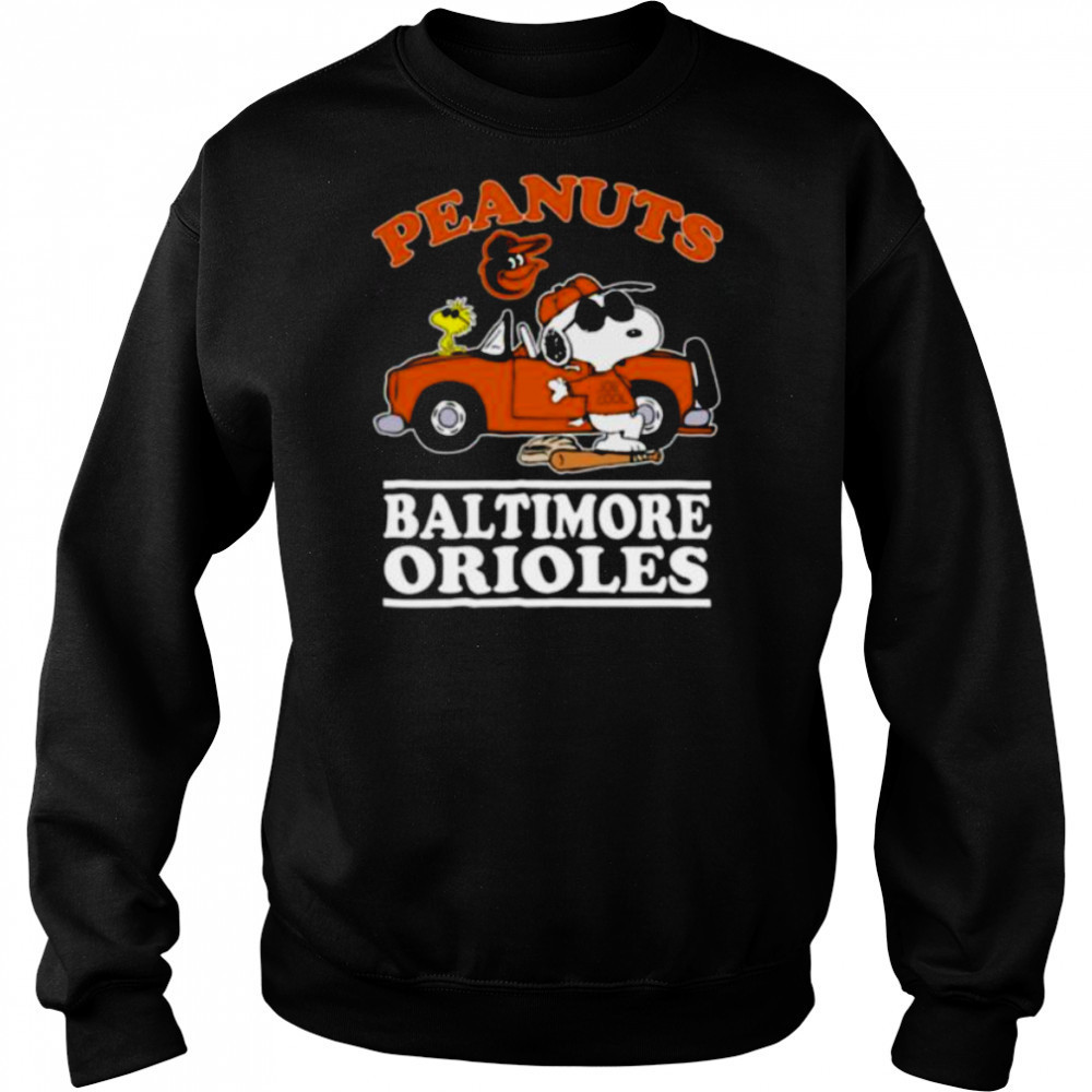 Baltimore Orioles Peanuts Snoopy Shirt Hoodie
