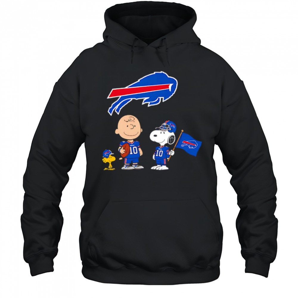 Buffalo Bills Charlie Brown Snoopy Woodstock Peanuts shirt Hoodie
