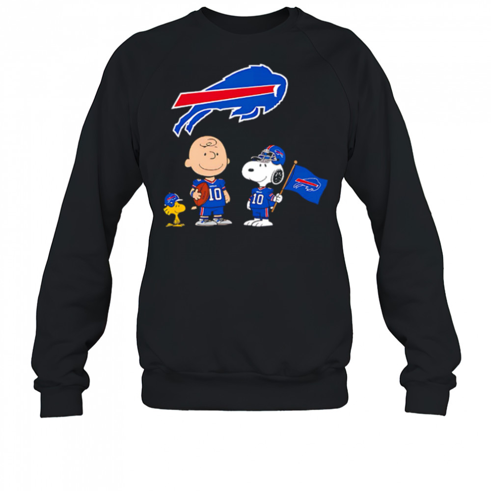 Buffalo Bills Charlie Brown Snoopy Woodstock Peanuts shirt Sweatshirt