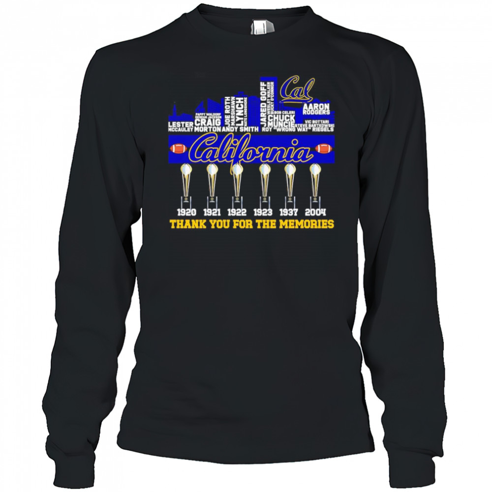 City skyline California thank you for the memories shirt Long Sleeved