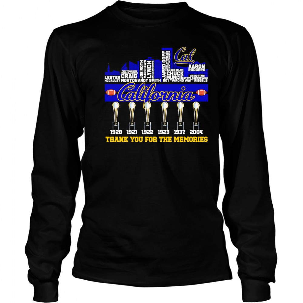 City skyline California thank you for the memories shirt Long Sleeved