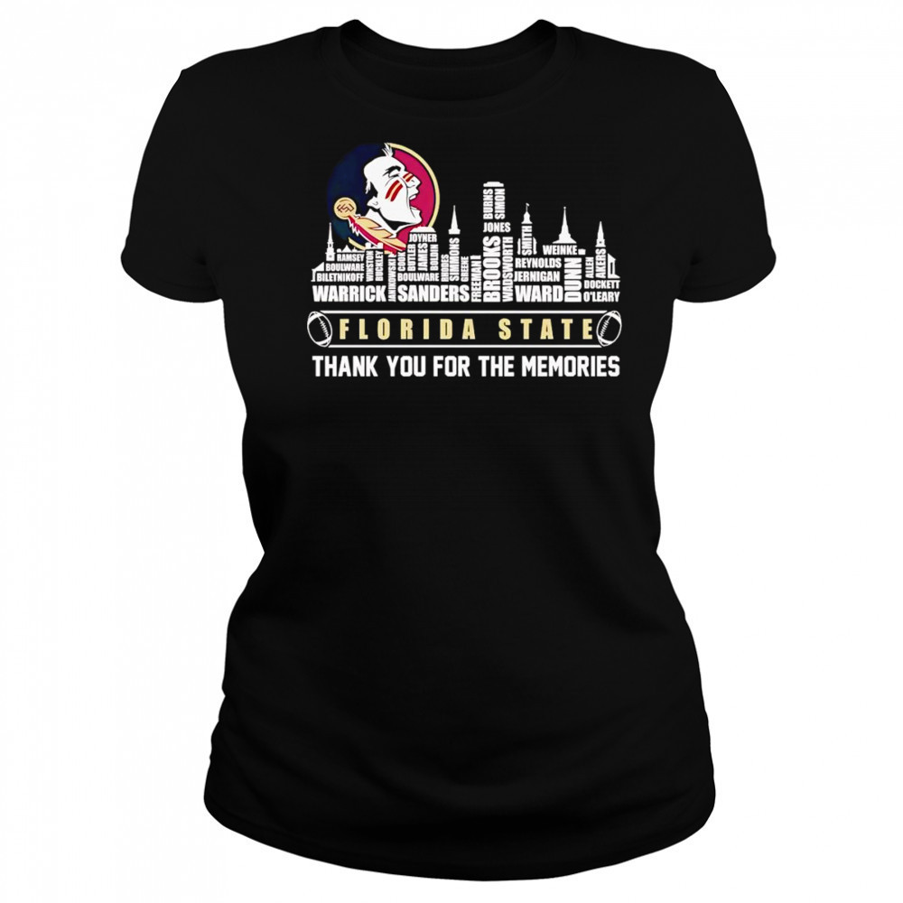 City skyline Florida State thank you for the memories shirt Women's T-shirt