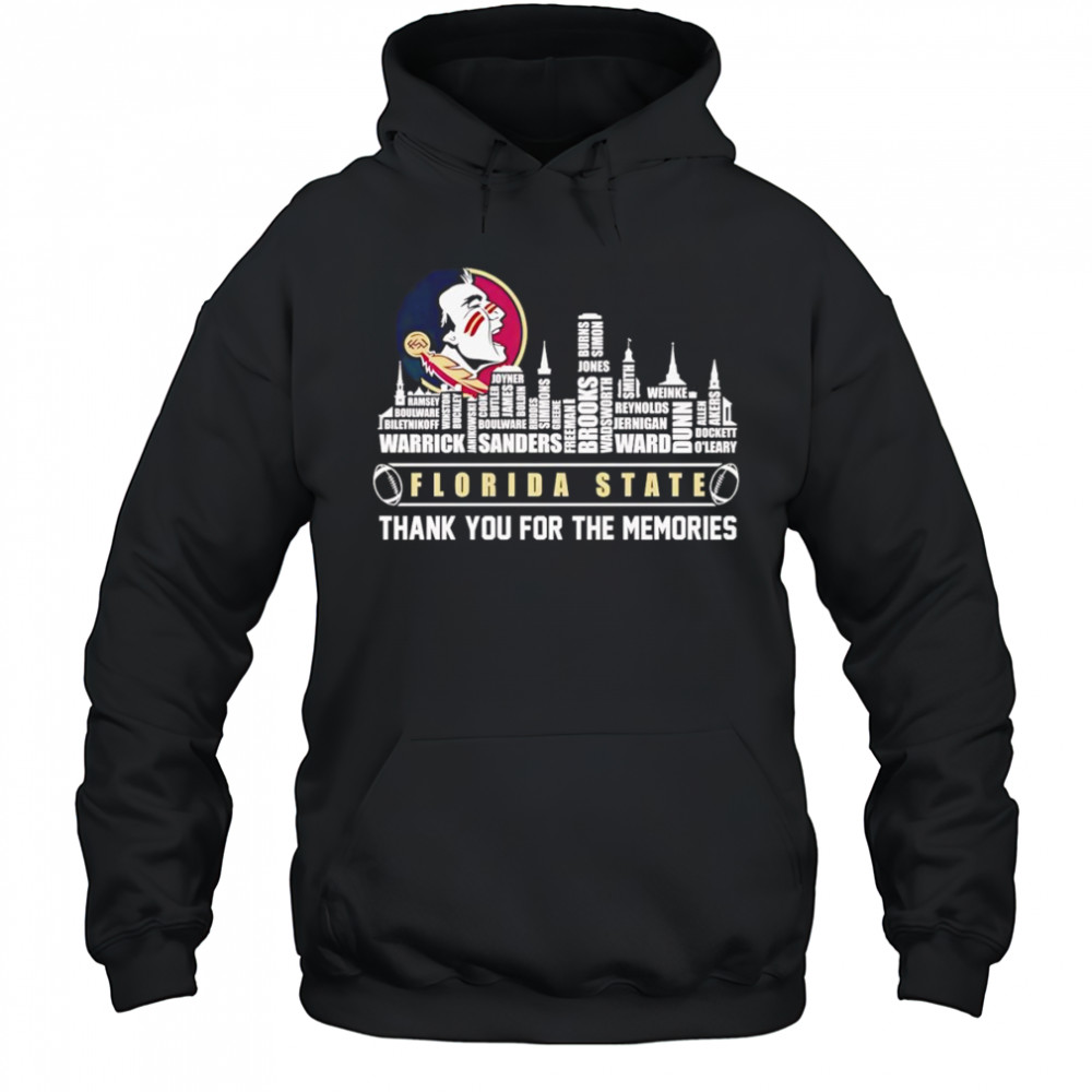 City skyline Florida State thank you for the memories shirt Hoodie