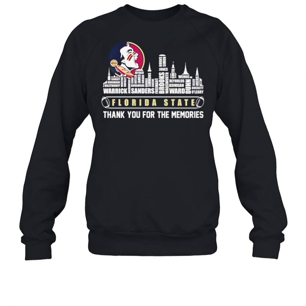 City skyline Florida State thank you for the memories shirt Sweatshirt