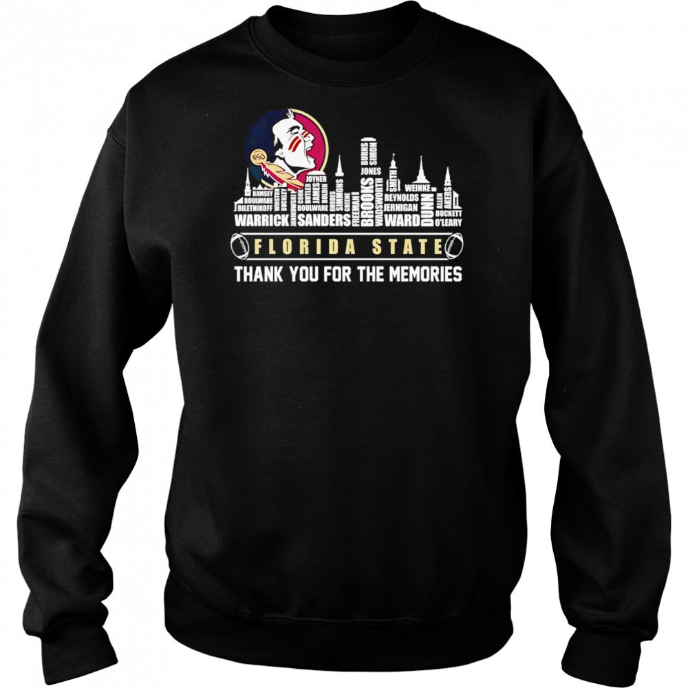 City skyline Florida State thank you for the memories shirt Hoodie