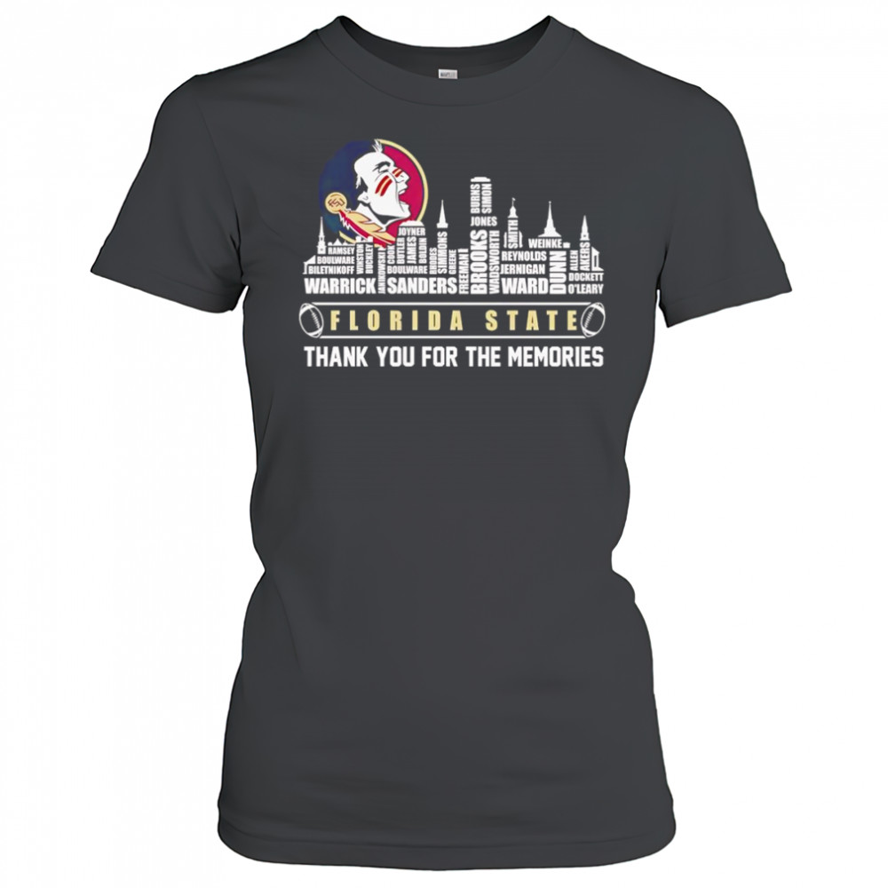 City skyline Florida State thank you for the memories shirt Women's T-shirt