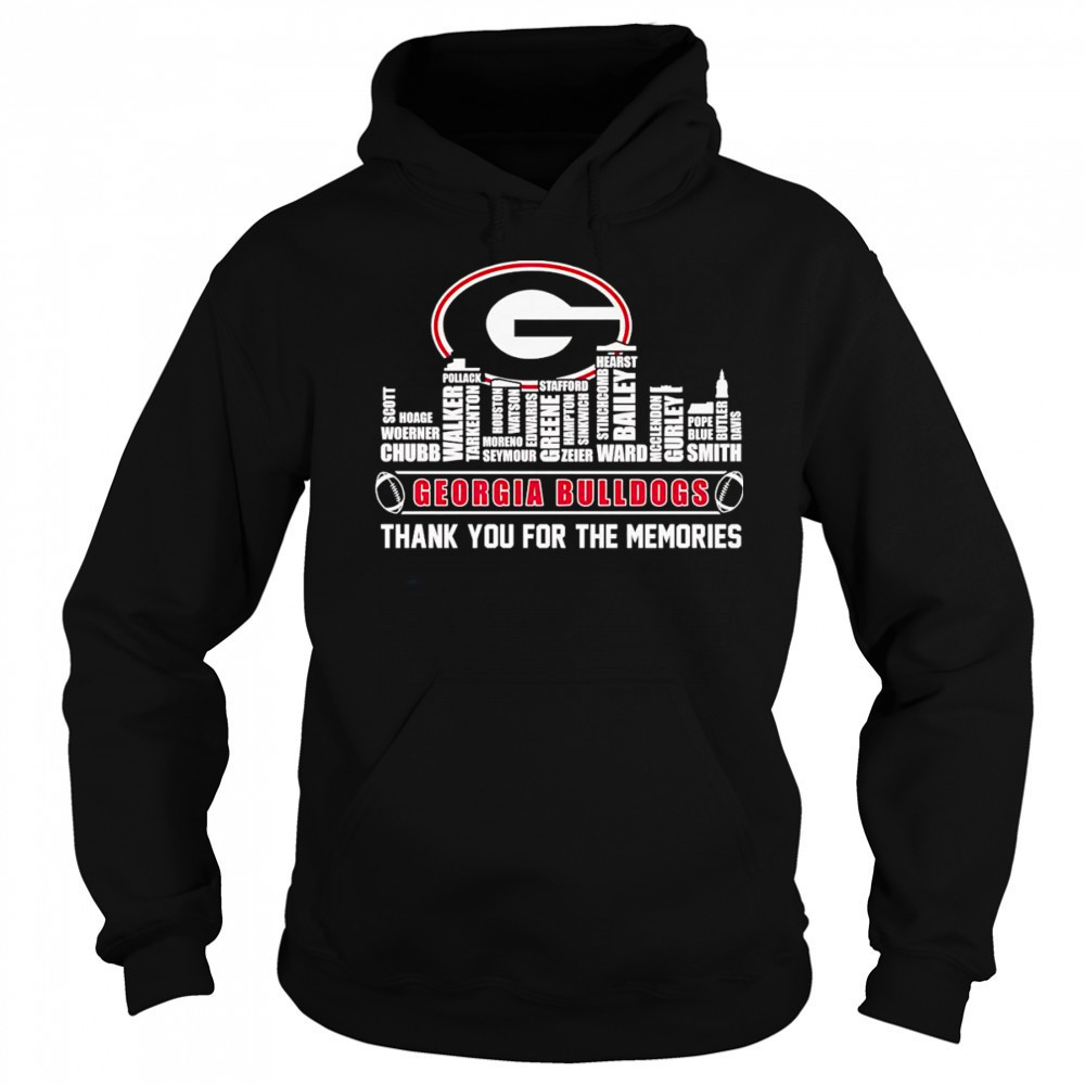 City skyline Georgia Bulldogs thank you for the memories shirt Sweatshirt