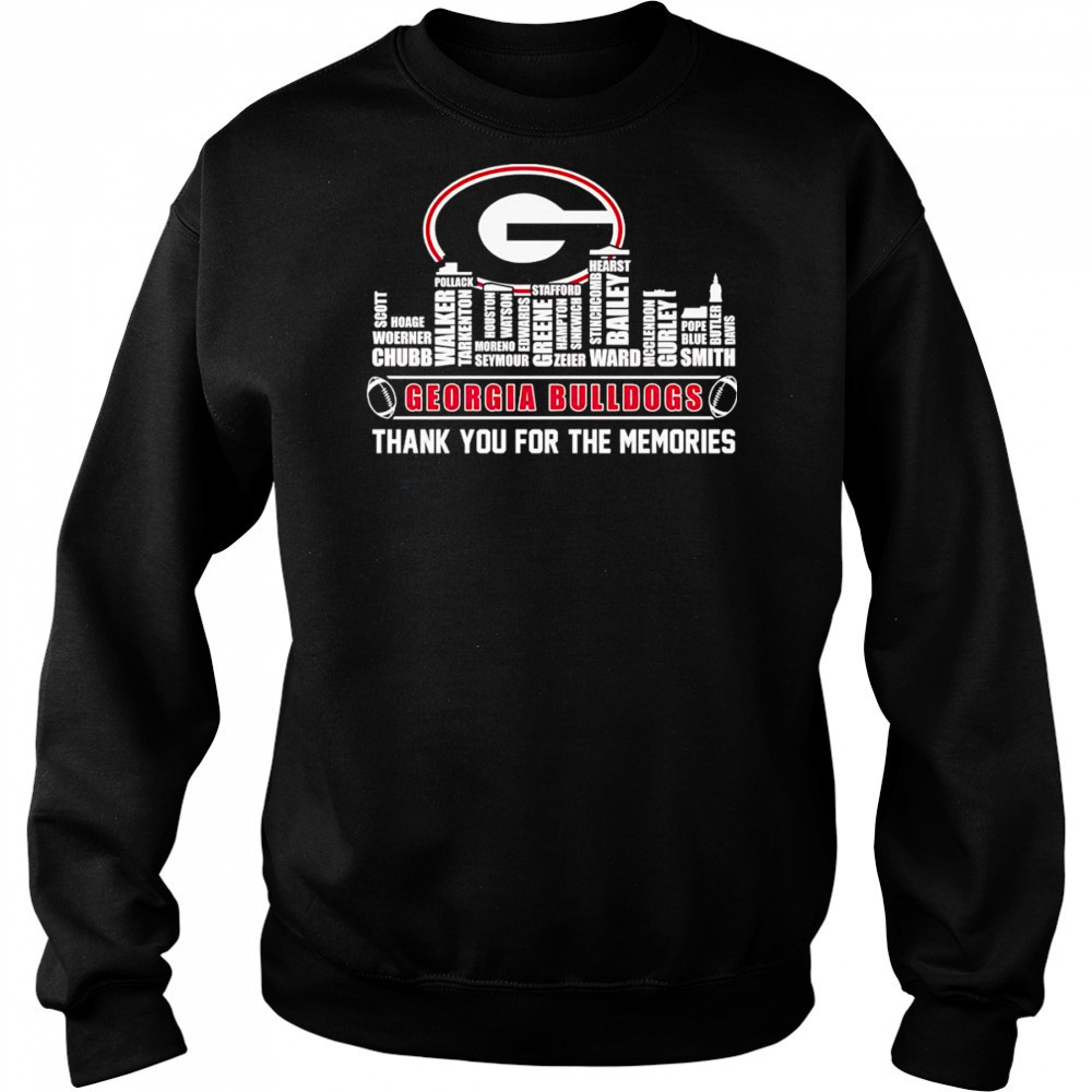 City skyline Georgia Bulldogs thank you for the memories shirt Hoodie