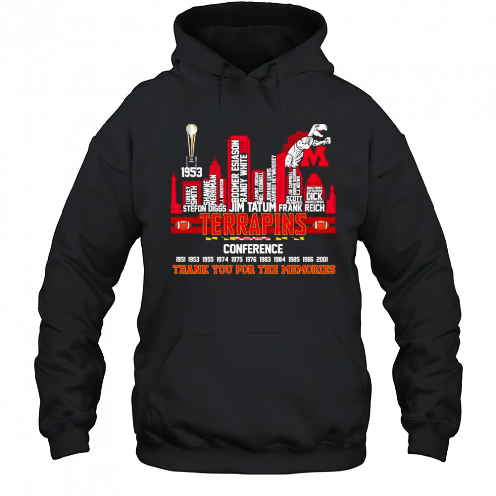 City skyline Terrapins Conference thank you for the memories shirt Hoodie