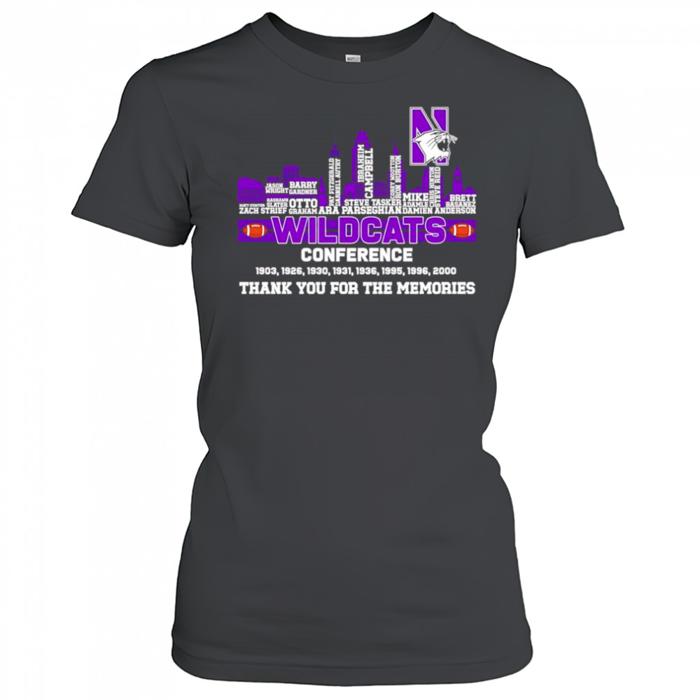 City skyline Wildcats Conference thank you for the memories shirt Women's T-shirt