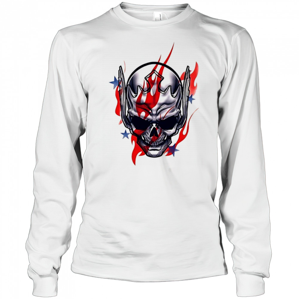 Cody Rhodes Skull Stars and Stripes shirt Long Sleeved