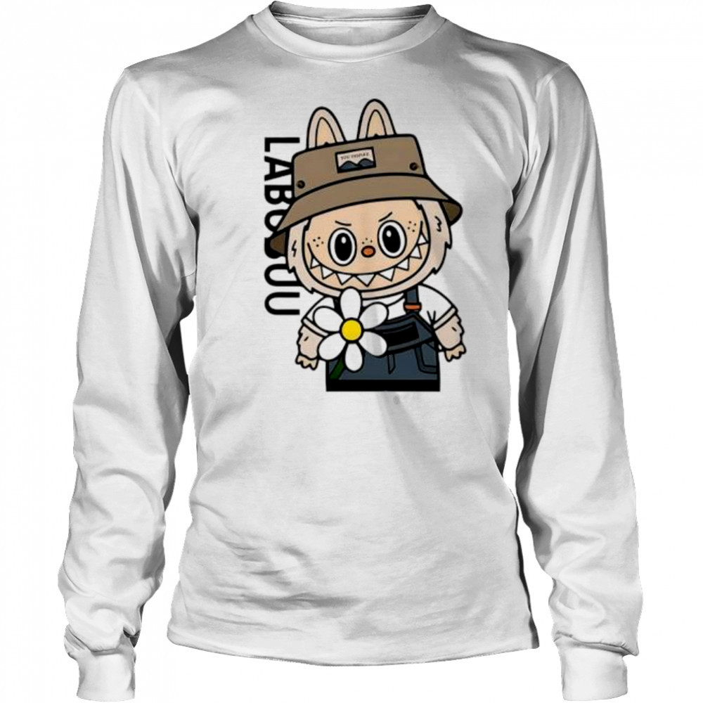 Cute Labubu Daisy Flower shirt Long Sleeved