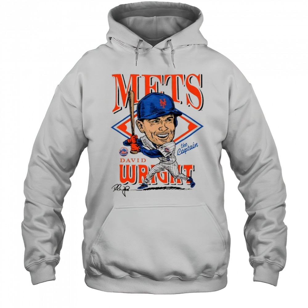 David Wright New York Mets the Captain Caricature signature shirt Hoodie