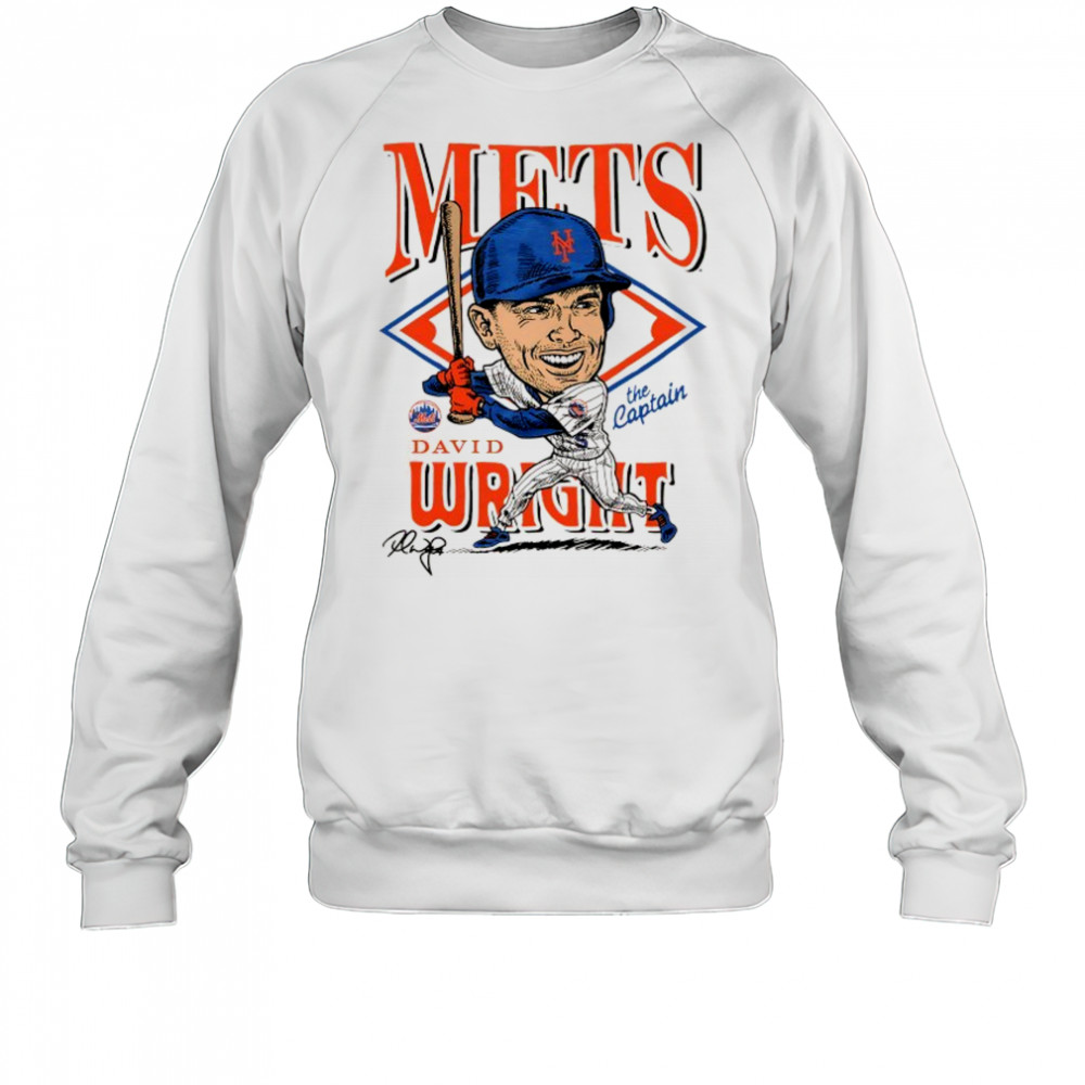 David Wright New York Mets the Captain Caricature signature shirt Sweatshirt