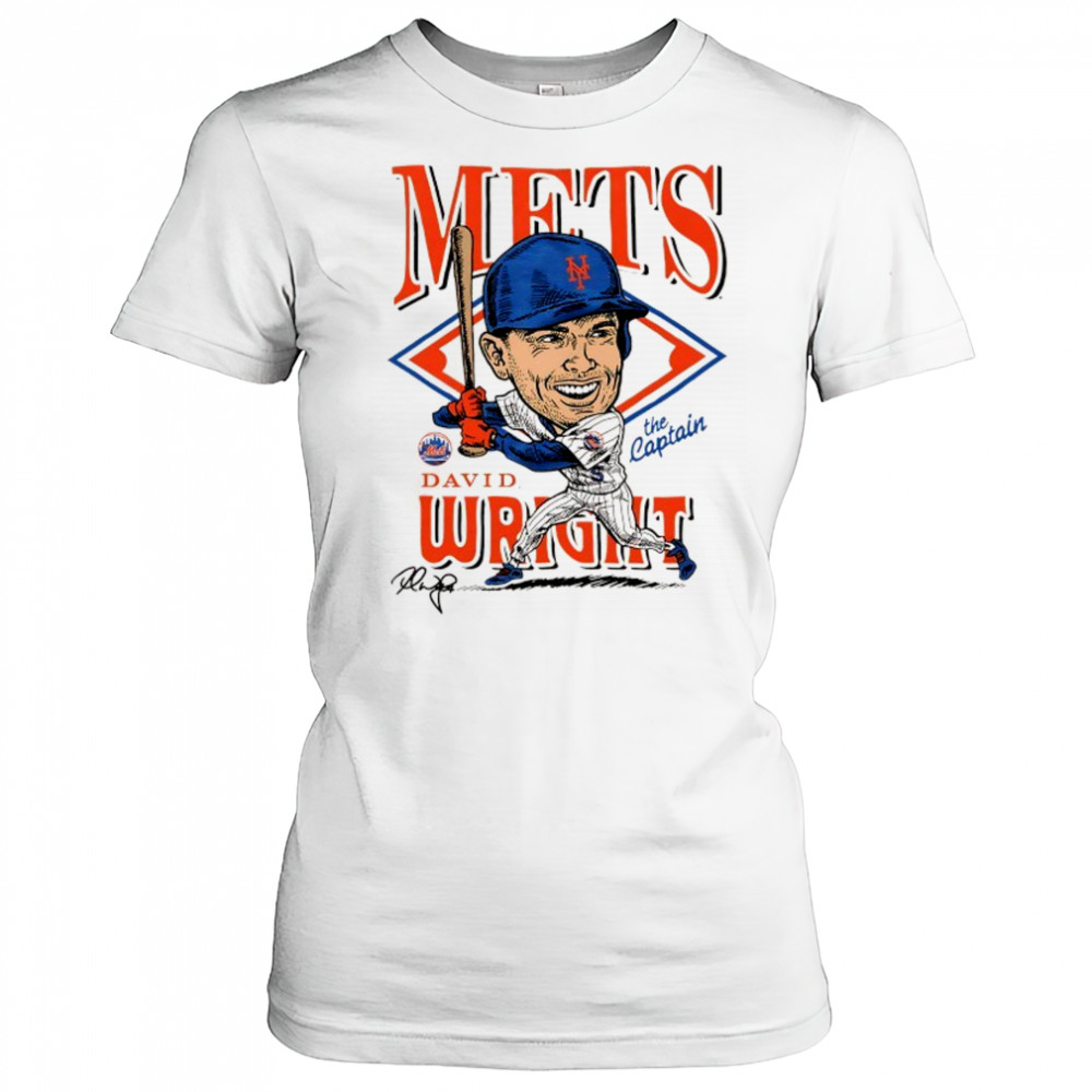 David Wright New York Mets the Captain Caricature signature shirt Women's T-shirt