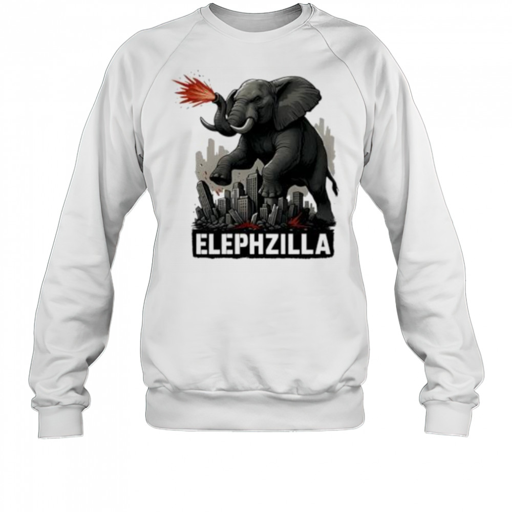 Elephent Elephzilla Parody In Action shirt Sweatshirt