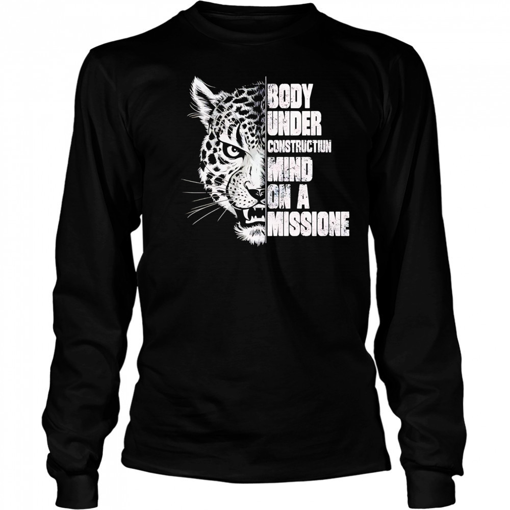 Jaguars body under construction mind on a mission shirt Long Sleeved