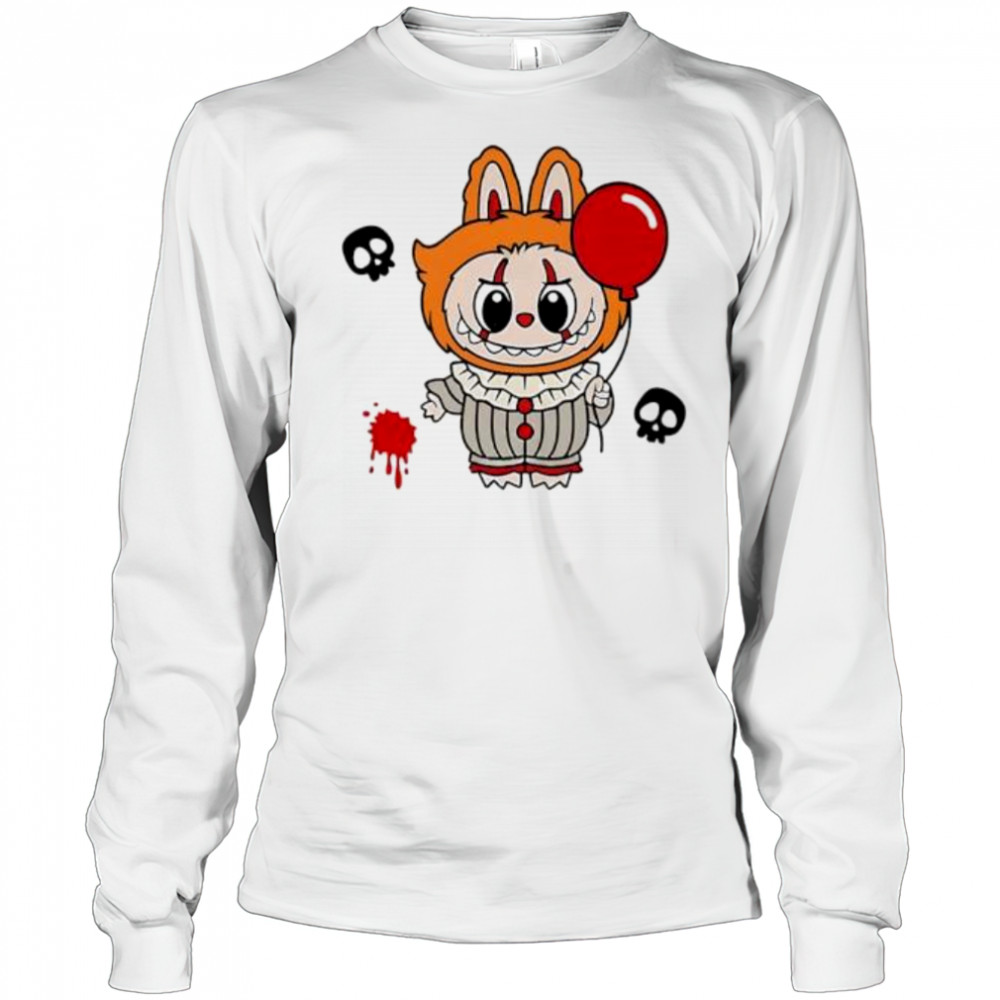 Labubu Pennywise The Monsters Halloween shirt Long Sleeved