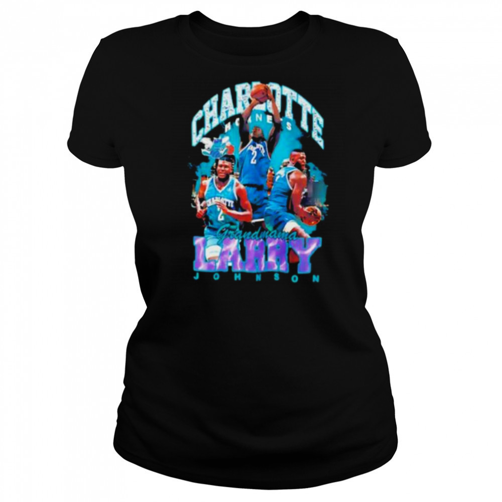 Larry Johnson Charlotte Hornets Grandmama Graphic T Shirt Women's T-shirt