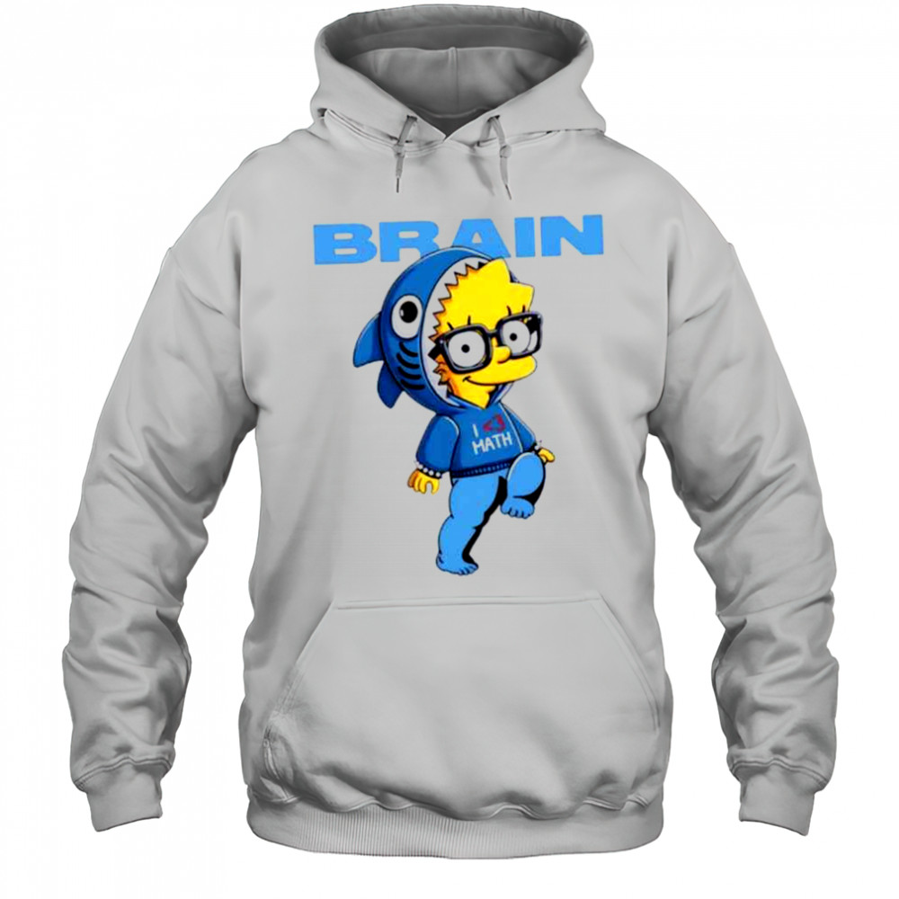 Lisa Simpson Brain I love Math shirt Hoodie