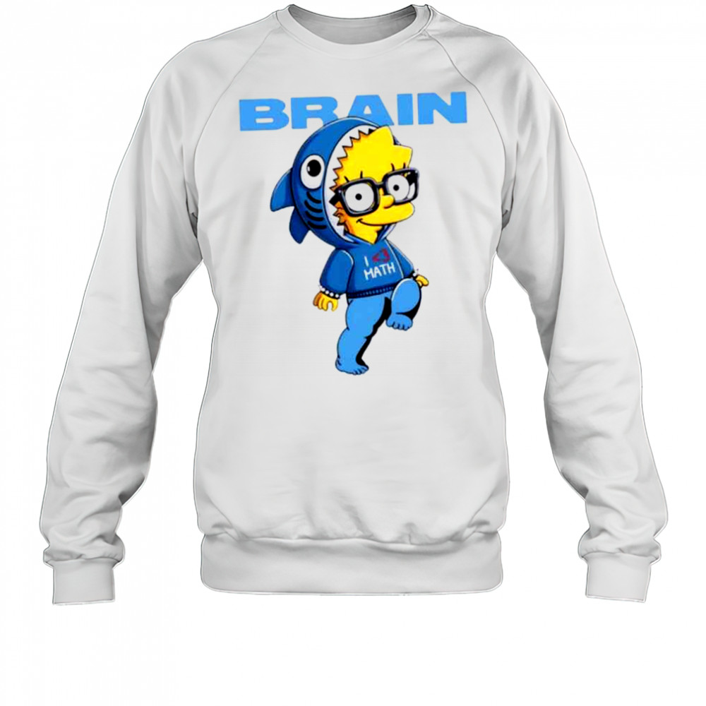 Lisa Simpson Brain I love Math shirt Sweatshirt
