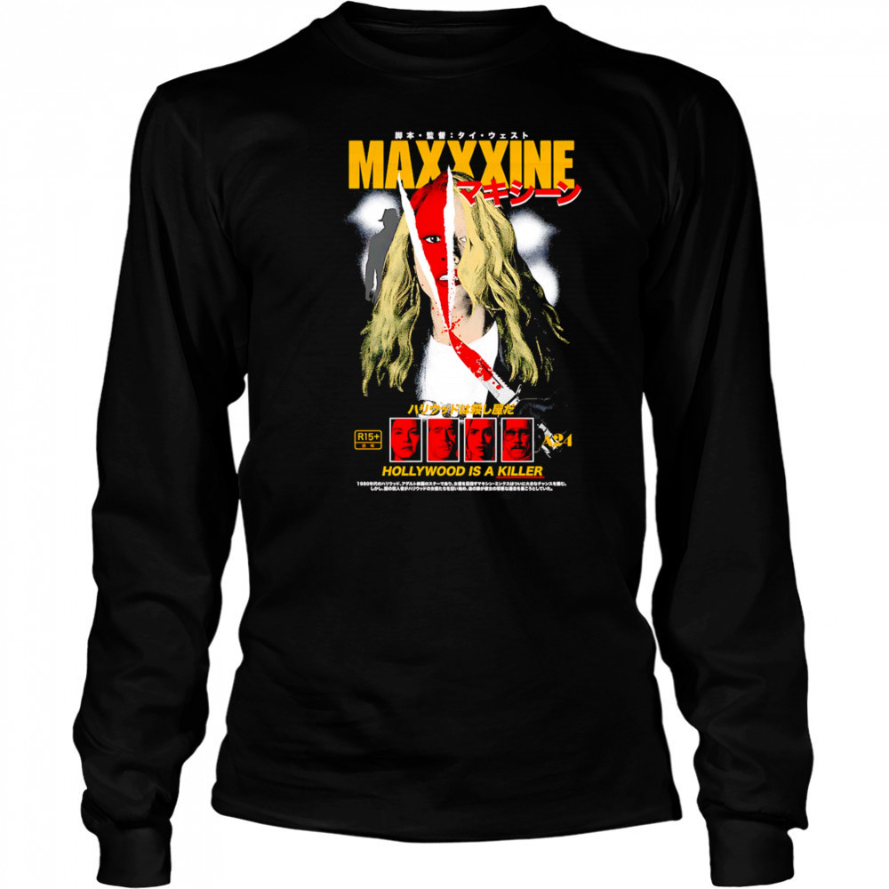 Maxxxine Hollywood is a killer graphic shirt Long Sleeved