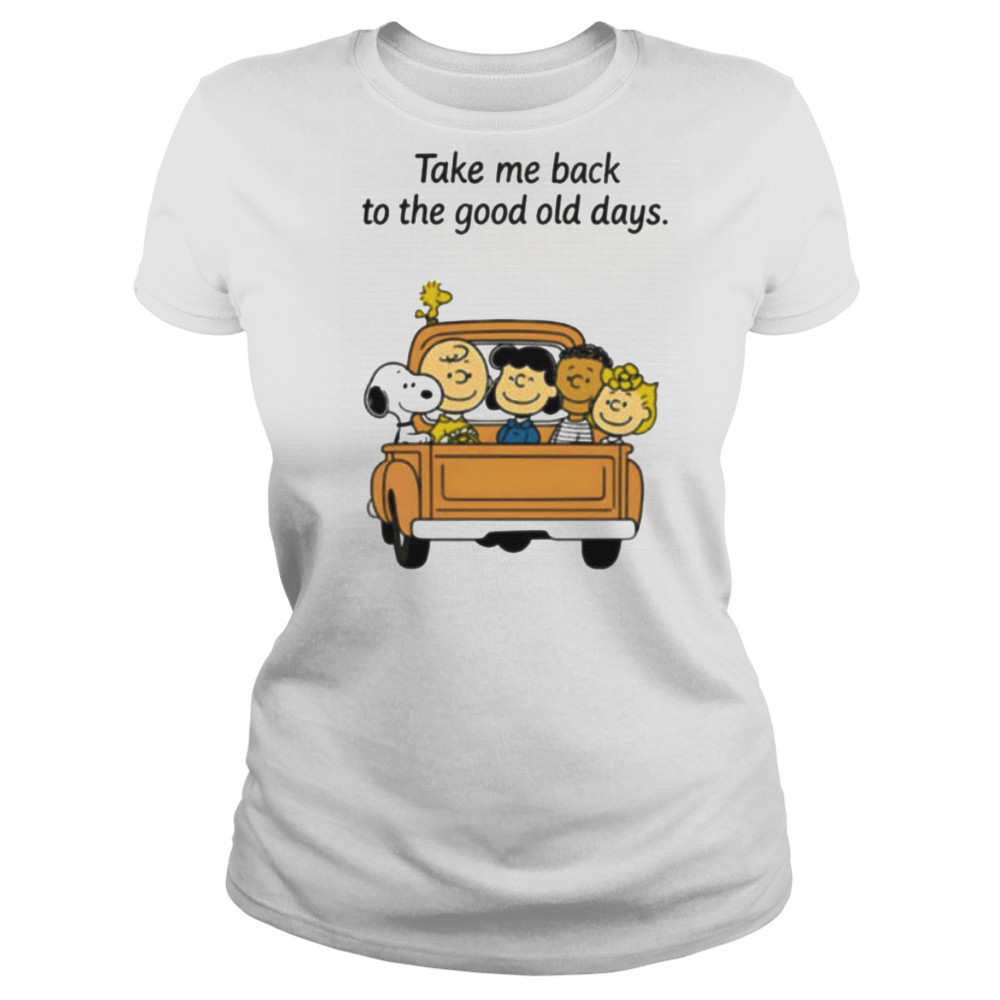 Peanuts characters take me back to the good old days shirt Women's T-shirt